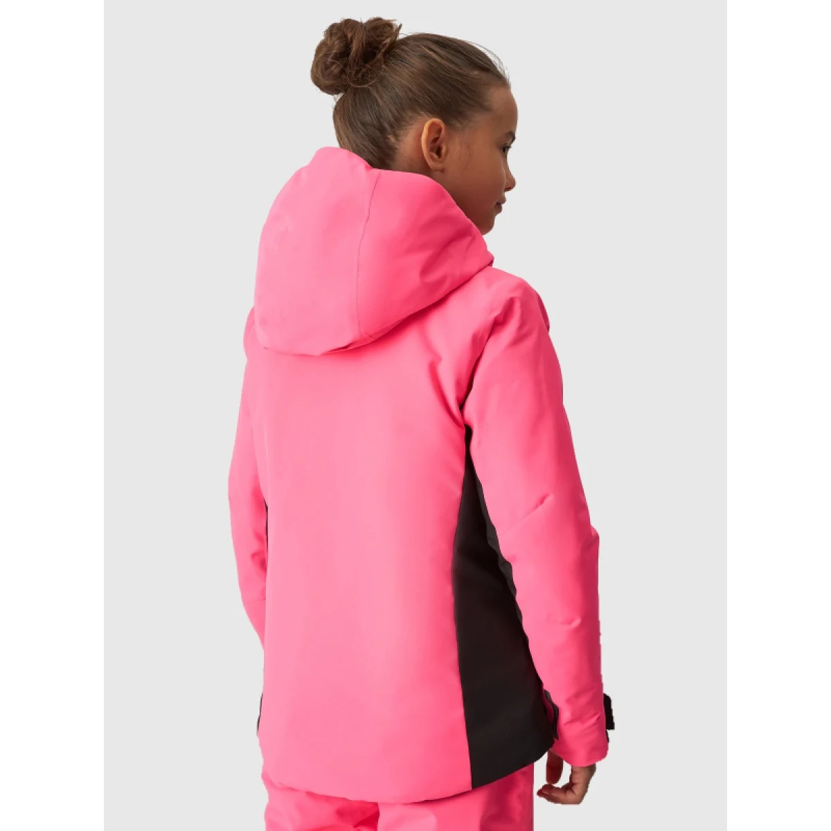 Dievčenská lyžiarska bunda 4F JUNIOR TECHNICAL JACKET-JAW23TTJAF292-55N-HOT PINK NEON · záber 4