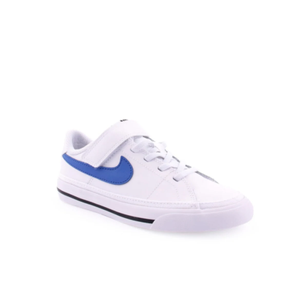 Chlapčenská vychádzková obuv NIKE Court Legacy white black game royal · záber 1