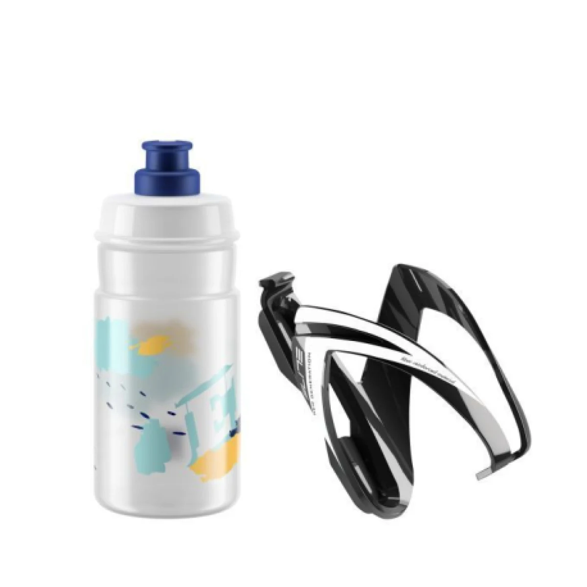 Juniorská fľaša na bicykel ELITE Set CEO blue 350 ml · záber 1