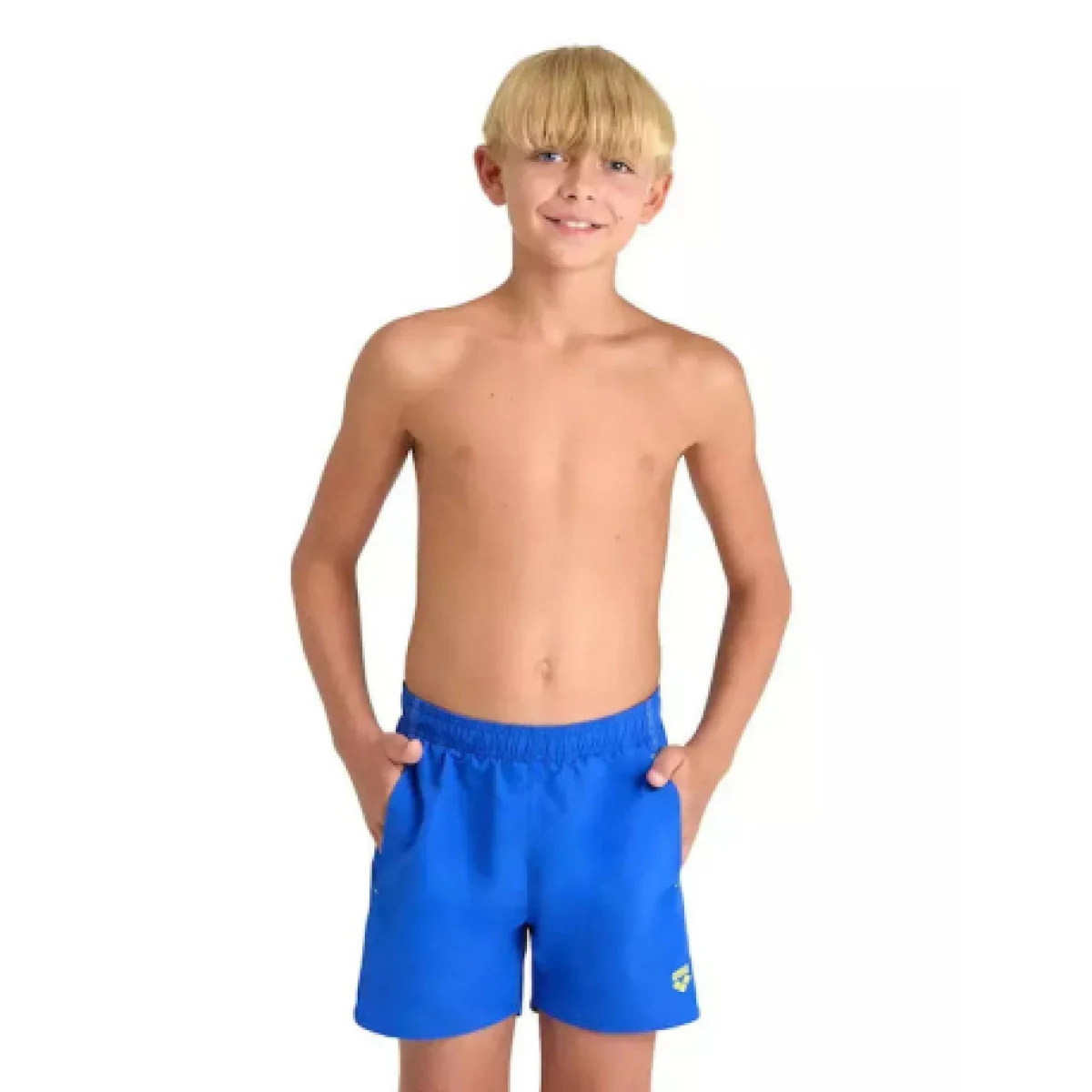 Juniorské plavecké boxerky ARENA BOYS BEACH BOXER SOLID R Blue · záber 1