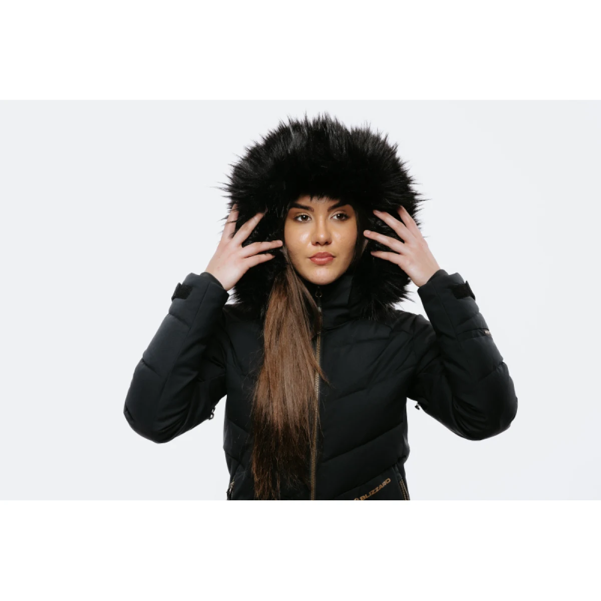 Dámska lyžiarska bunda s kapucňou BLIZZARD W2W Ski Jacket Lavarone, black · záber 3