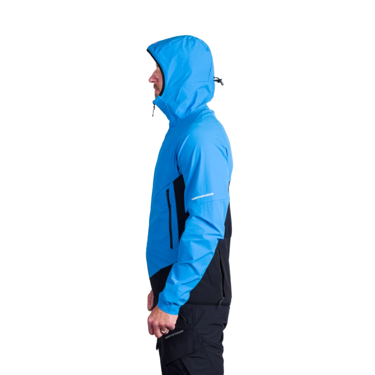Pánska turistická bunda NORTHFINDER GALILEO-282blueblack · záber 2