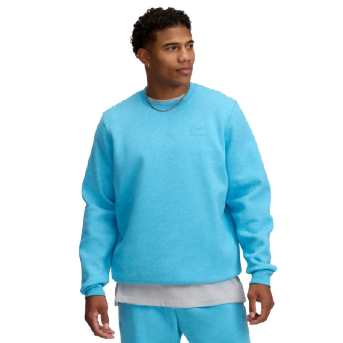 Pánska zateplená mikina UNDER ARMOUR UA Icon Fleece Crew-BLU · záber 1