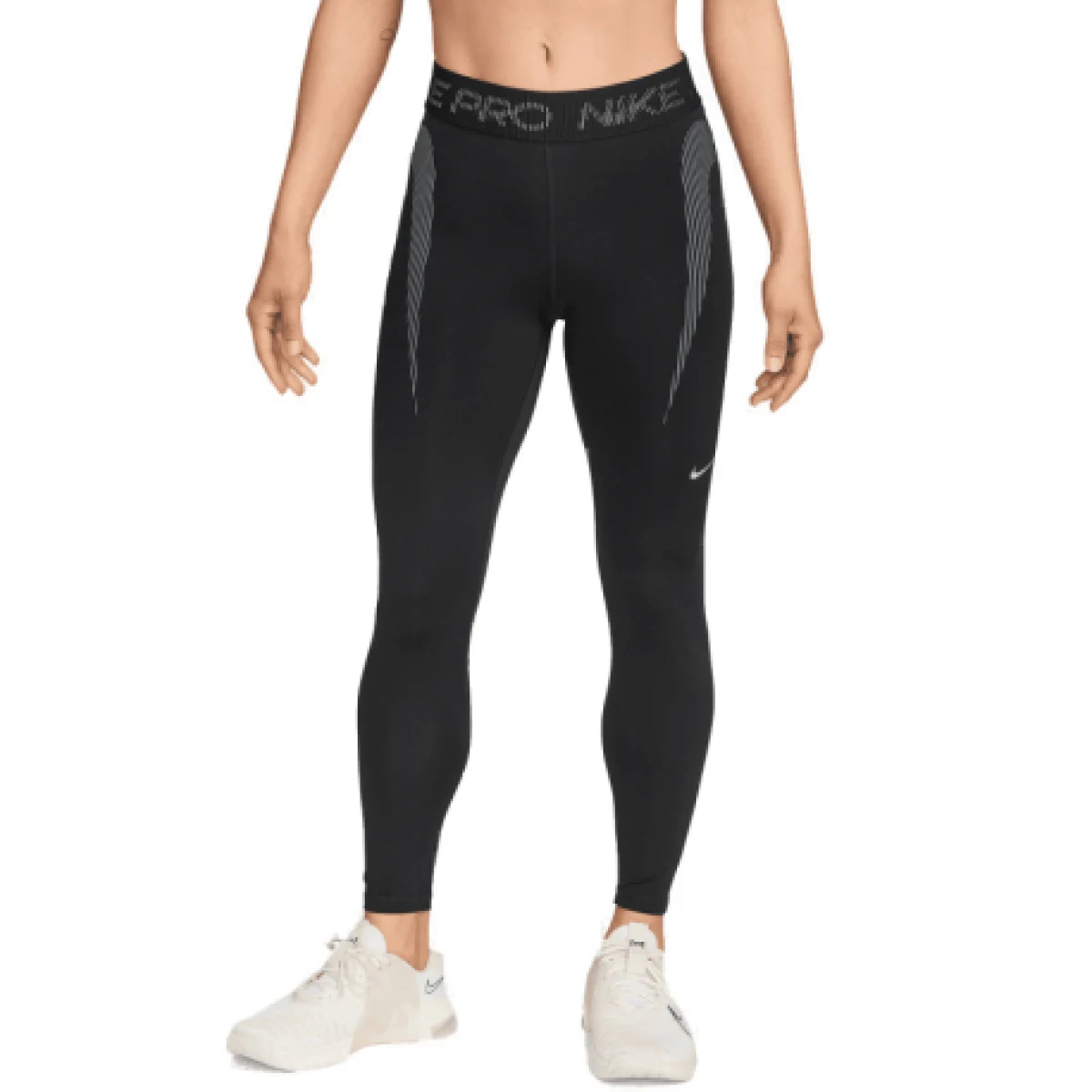 Dámske legíny NIKE PRO W NP DF MR 7 8 TIGHT TT GRX-010-Black · záber 1