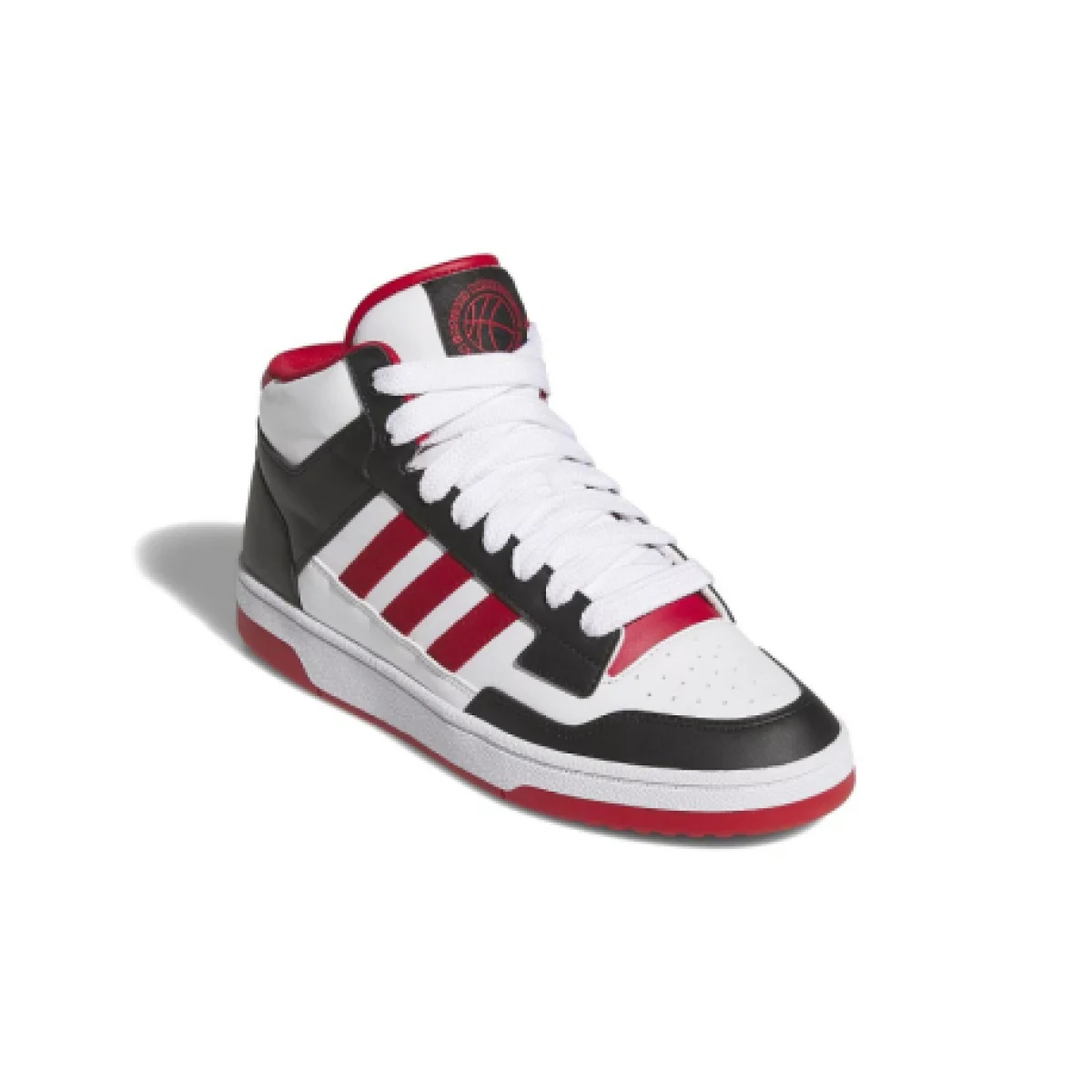 Pánska rekreačná obuv ADIDAS Rapid Court Mid core black toper red cloud white · záber 1