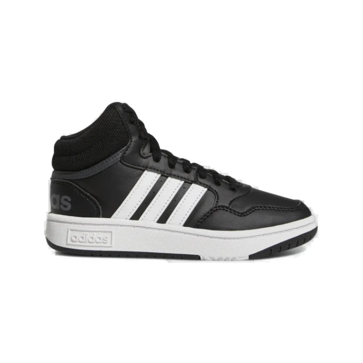 Juniorská rekreačná obuv ADIDAS Hoops Mid 3.0 K core black cloud white grey six · záber 2