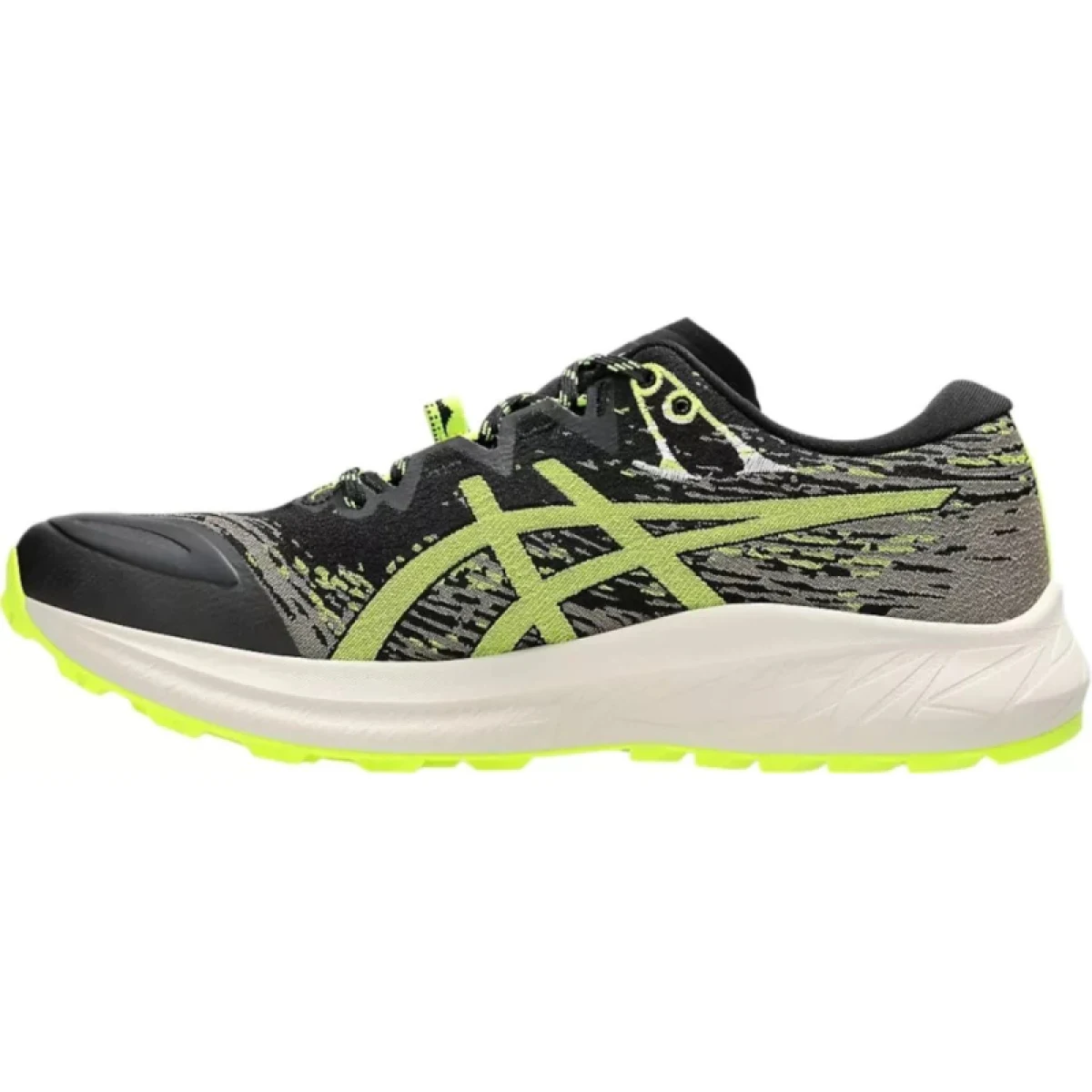 Pánska bežecká trailová obuv ASICS Fuji Lite 5 black safety yellow · záber 2