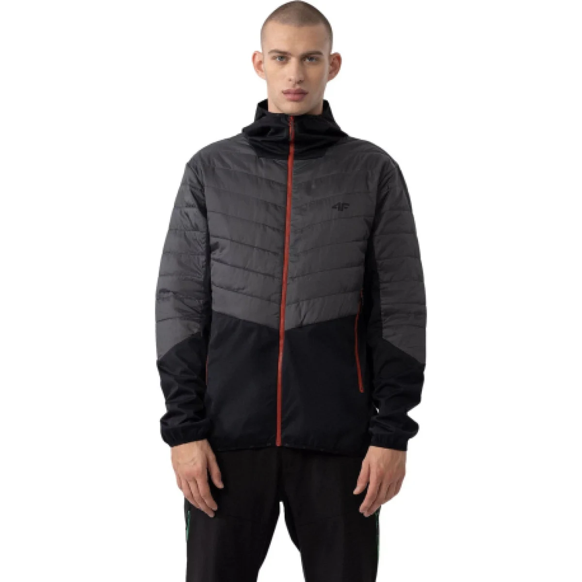 Pánska turistická bunda 4F TECHNICAL JACKET-AW23TTJAM310-22S-ANTHRACITE · záber 1