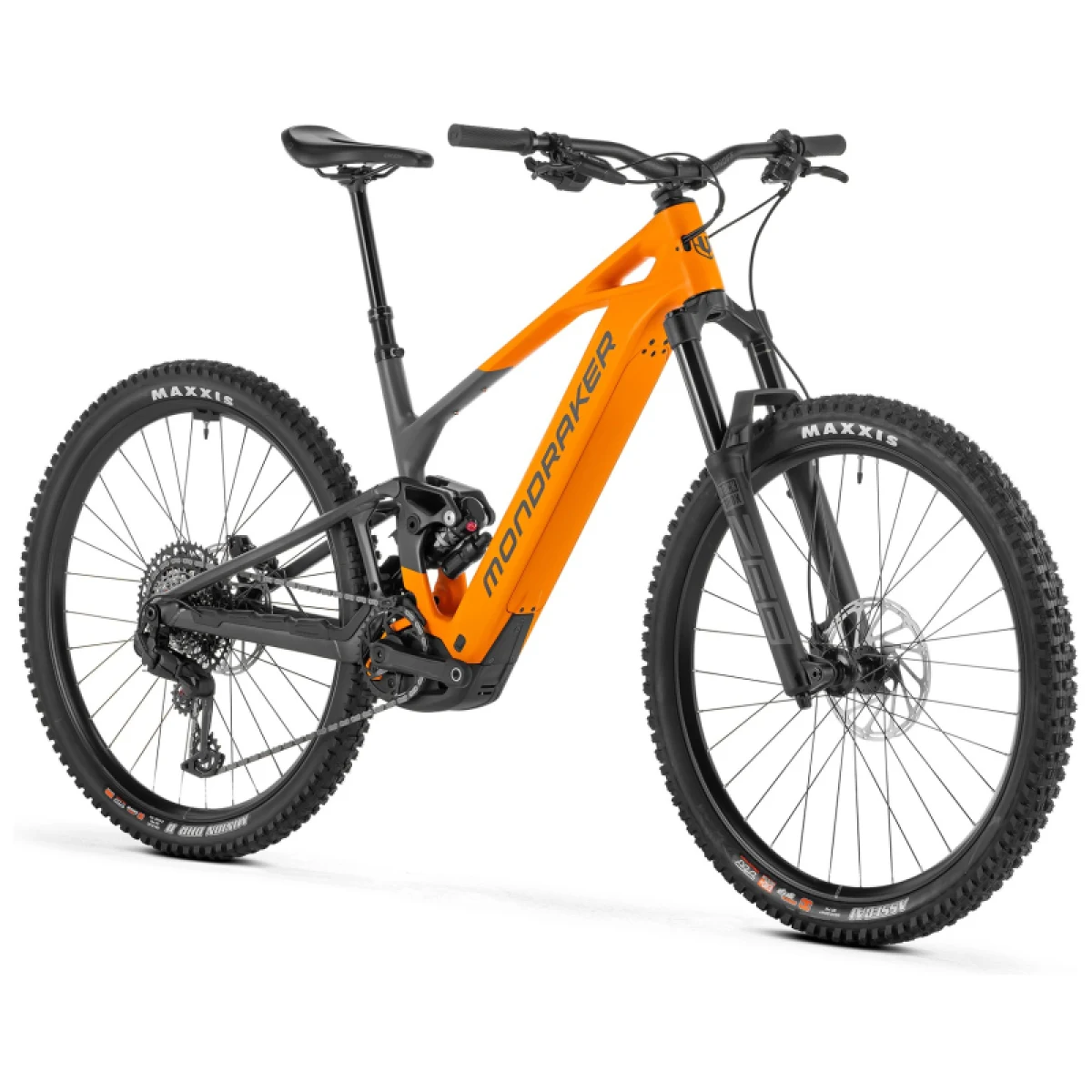 Horský elektrobicykel MONDRAKER Crafty Carbon S, atomic orange · záber 2