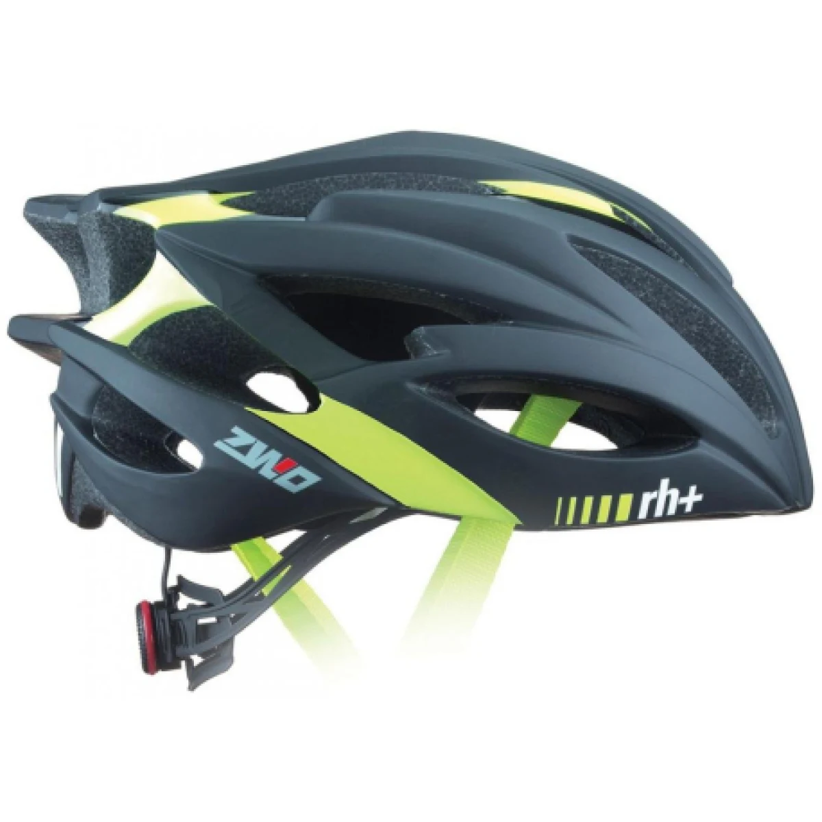 Cyklistická prilba RH+ ZW0, matt black shiny yellow fluo · záber 1