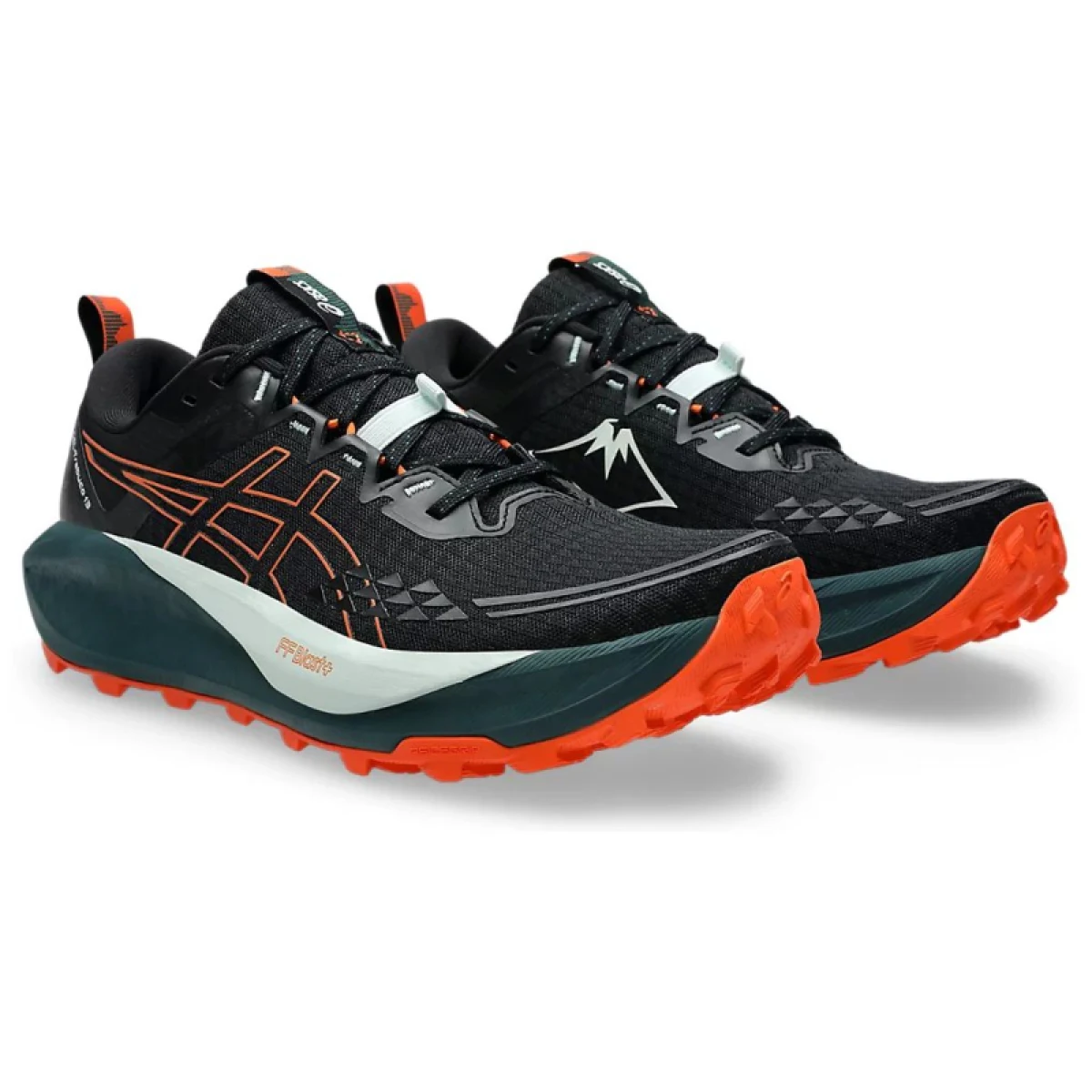 Pánska bežecká trailová obuv ASICS Gel Trabuco 13 M black nova orange · záber 4