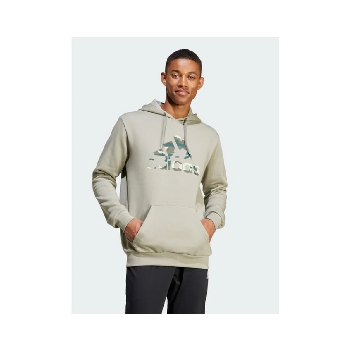 Pánska zateplená mikina s kapucňou ADIDAS M CAMO H-IY0740-Green · záber 2