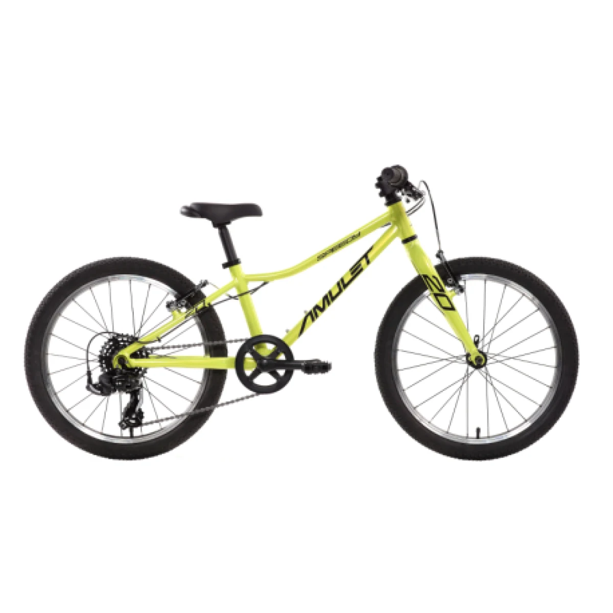 Detský horský bicykel AMULET 20 Speedy, fluo yellow black · záber 1