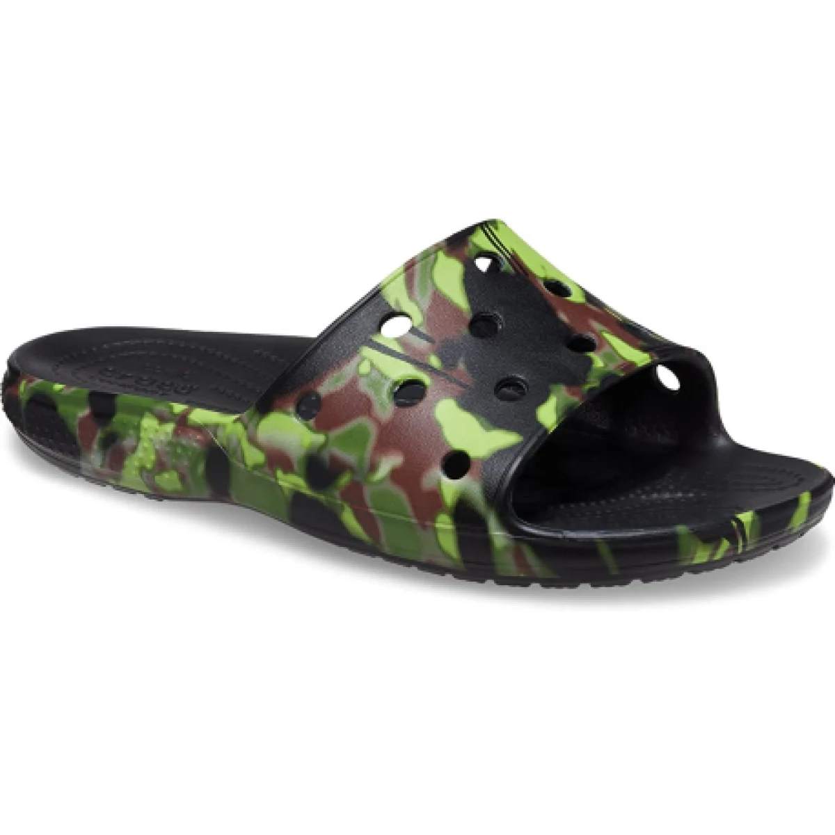 Šlapky (plážová obuv) CROCS Classic Crocs Spray Camo Slide black · záber 1