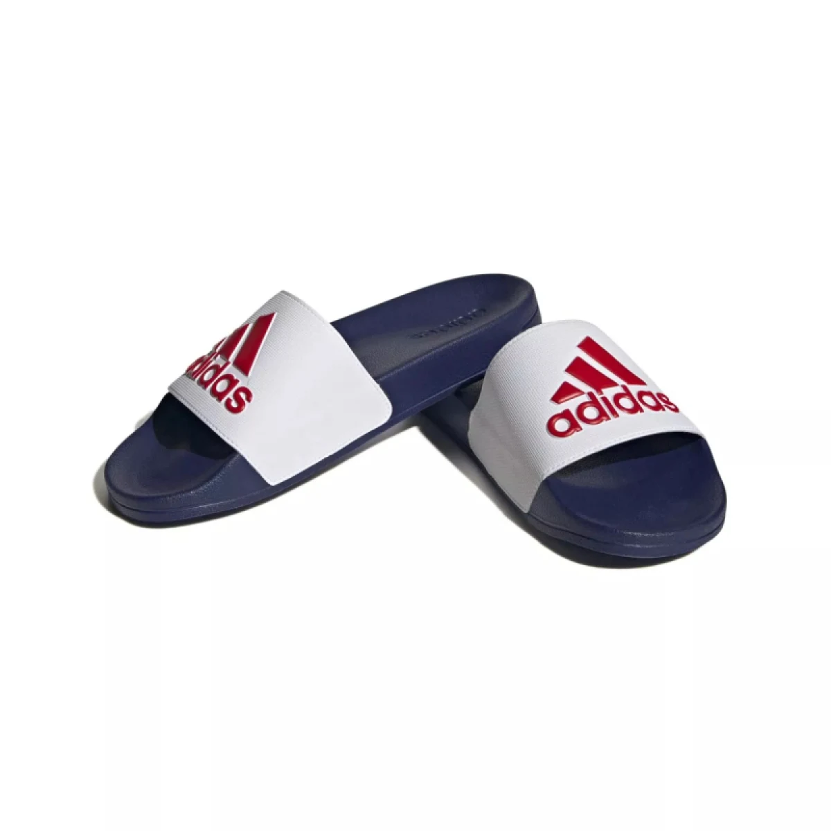 Pánske šlapky (plážová obuv) ADIDAS Adilette Shower M cloud white better scarlet victory blue · záber 3
