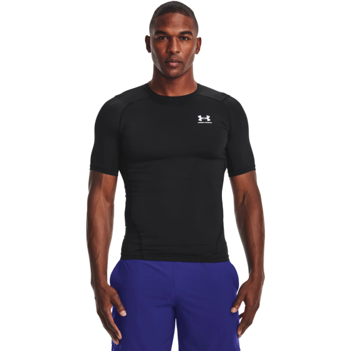 Pánske kompresné tričko s krátkym rukávom UNDER ARMOUR UA HG Armour Comp SS-BLK · záber 2