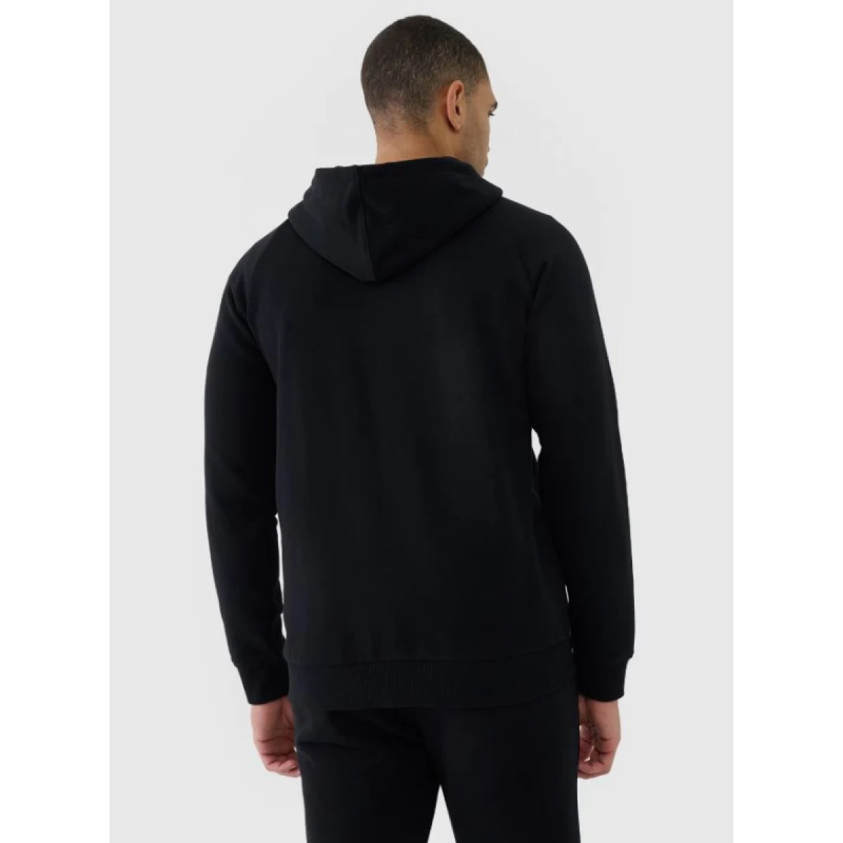 Pánska mikina so zipsom 4F SWEATSHIRT-WSS25TSWSM1584-20S-DEEP BLACK · záber 5