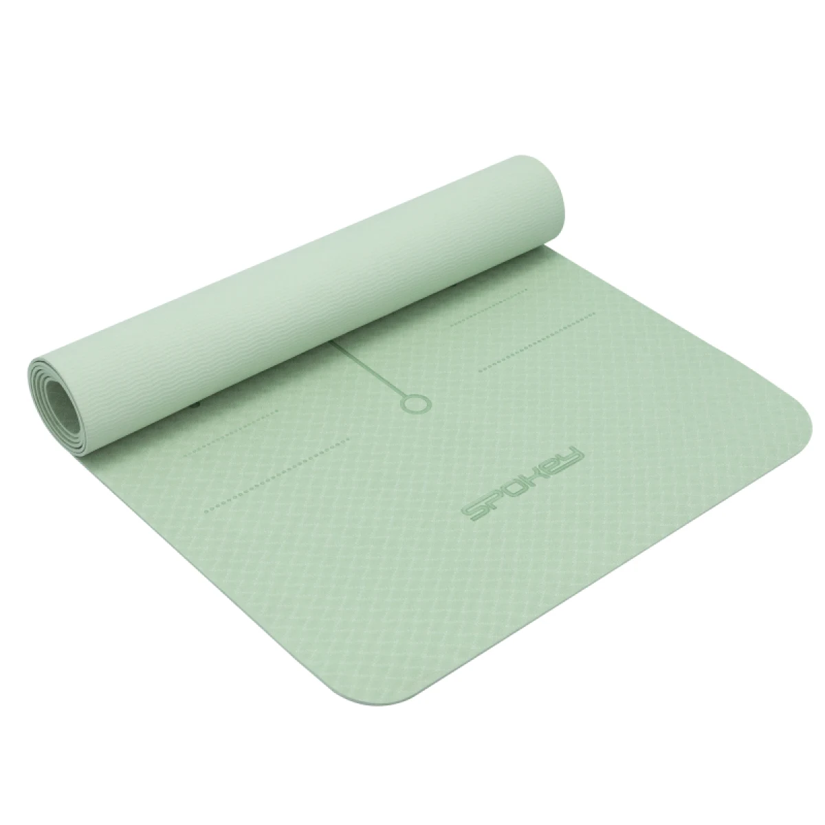 Fitness podložka SPOKEY MANDALA mat 183 x 61 x 0,4 cm green · záber 2