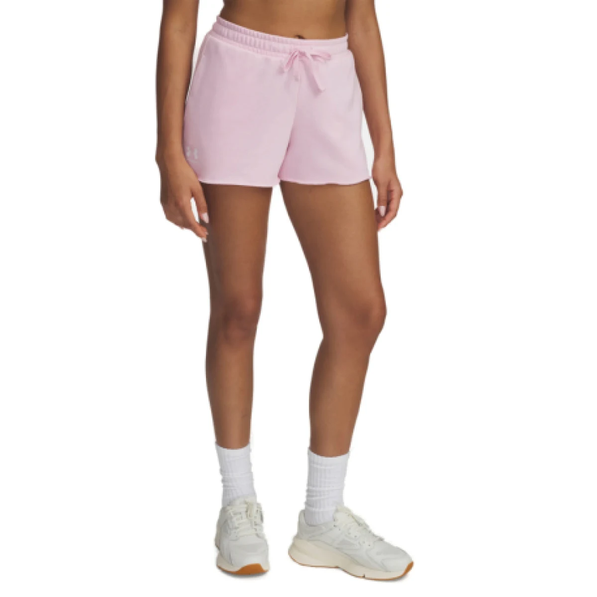 Dámske teplákové kraťasy UNDER ARMOUR UA Rival Terry Short-PNK · záber 1
