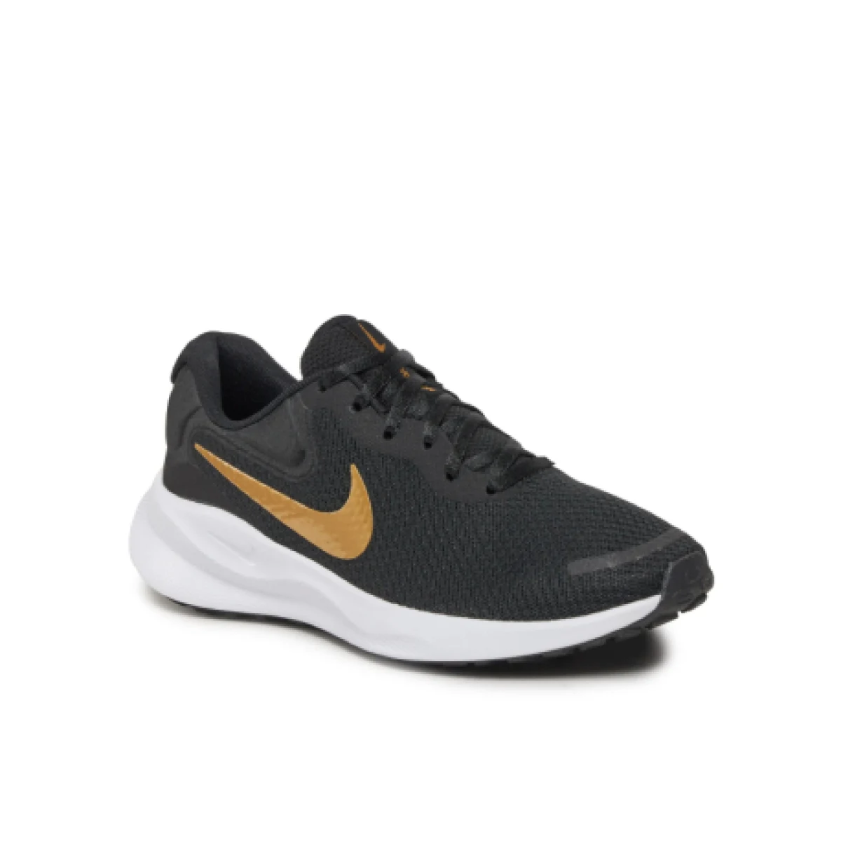 Dámska športová obuv (tréningová) NIKE Revolution 7 W black metallic gold white · záber 1