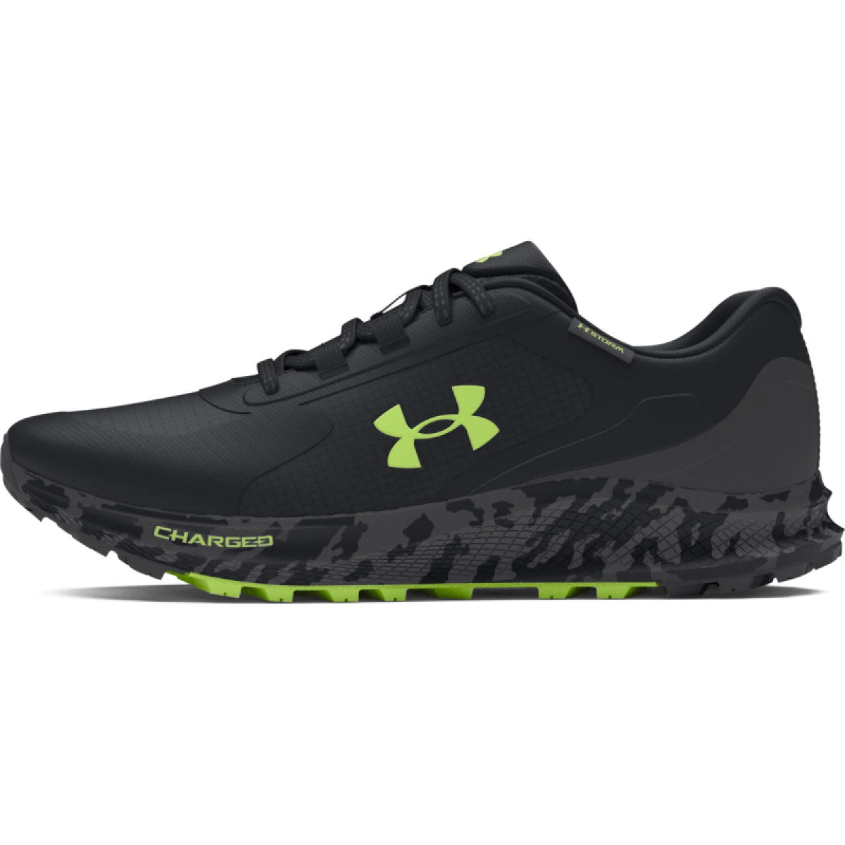 Pánska bežecká trailová obuv UNDER ARMOUR UA Charged Bandit TR 3 SP black anthracite morph green · záber 3