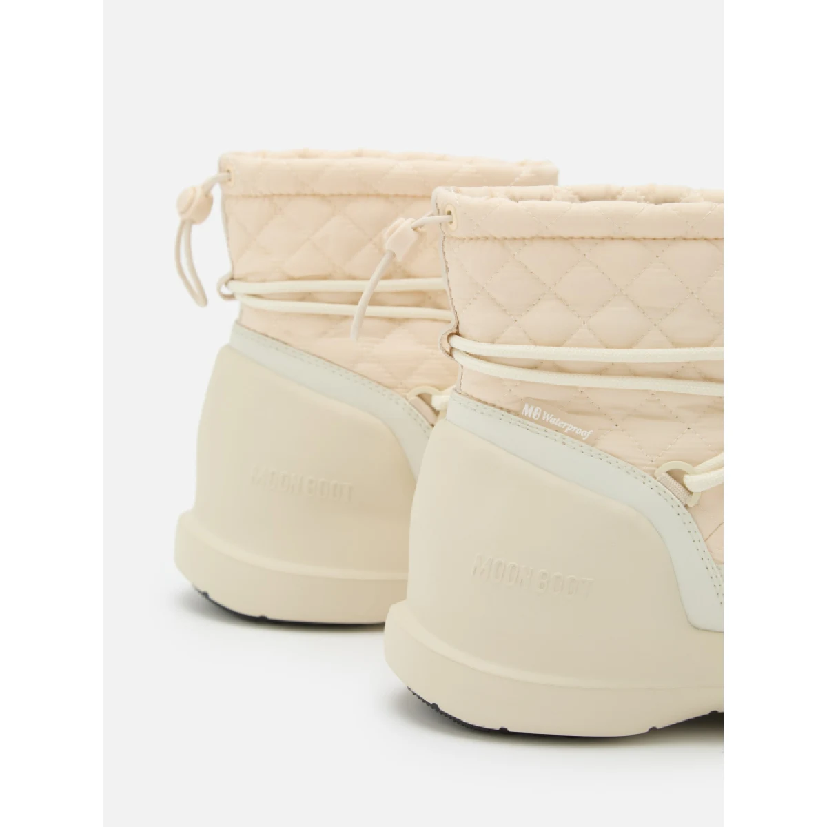 Nízke zimné topánky MOON BOOT MB MEZZALUNA QUILTED MID WP-L002 CREAM · záber 4
