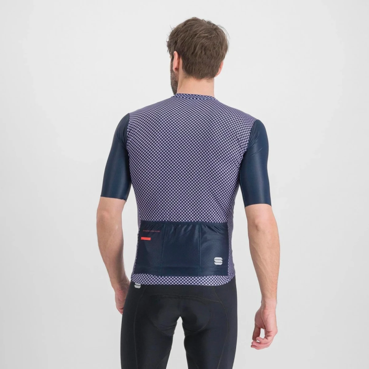 Pánsky cyklistický dres s krátkym rukávom SPORTFUL Checkmate jersey, galaxy blue chalck violet · záber 3