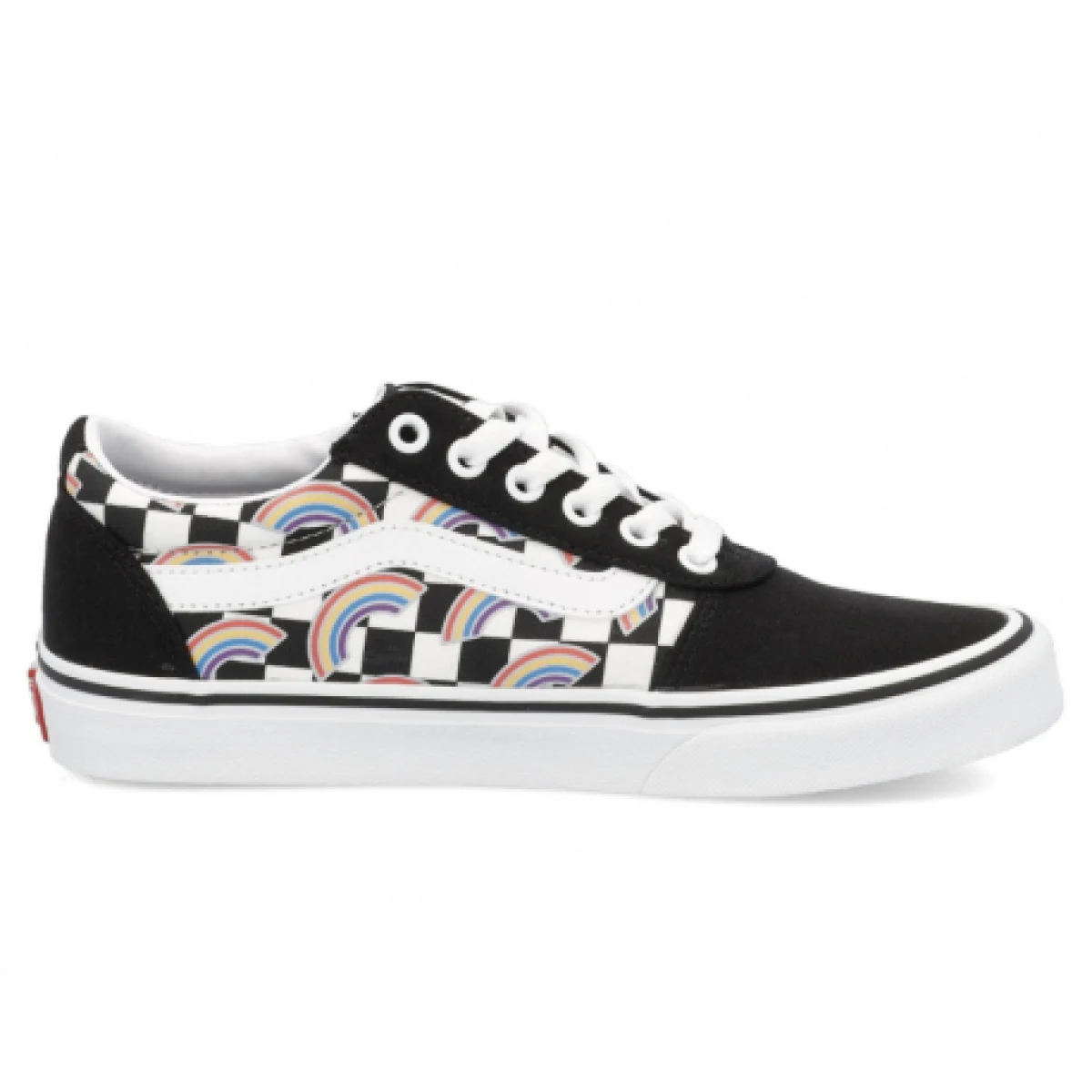 Dámska rekreačná obuv VANS WM Ward Rainbow Checkerboard multi white · záber 1