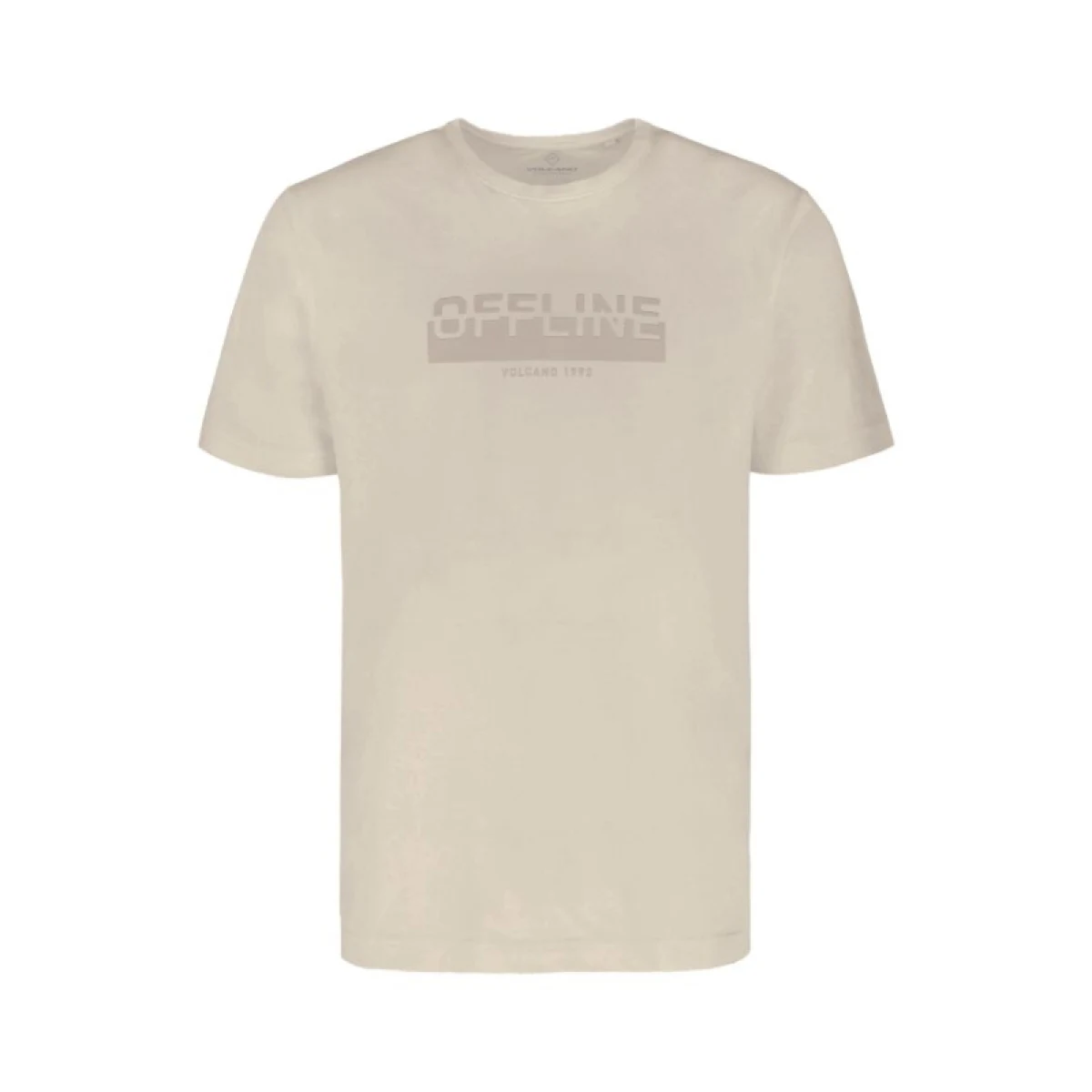 Pánske tričko s krátkym rukávom VOLCANO OFTEN-102-BEIGE · záber 5