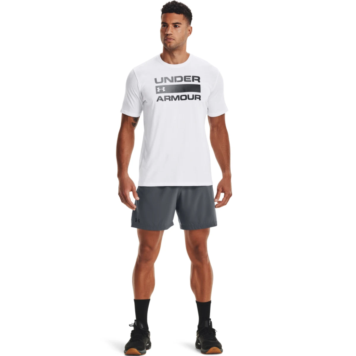 Pánske tričko s krátkym rukávom UNDER ARMOUR UA TEAM ISSUE WORDMARK SS-WHT · záber 4