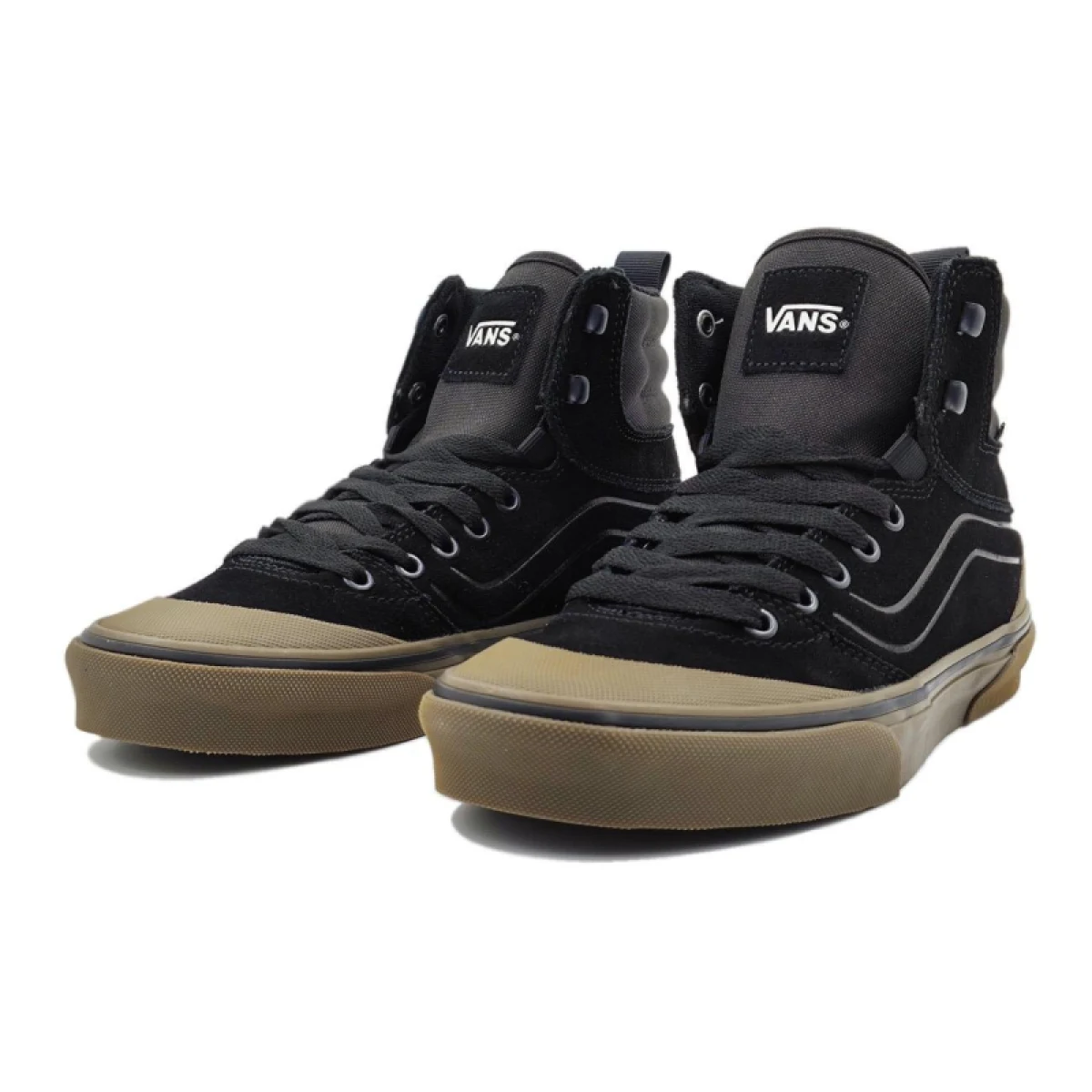 Pánska vychádzková obuv VANS MN Ashwood HI (Suede Canvas) black gum · záber 4