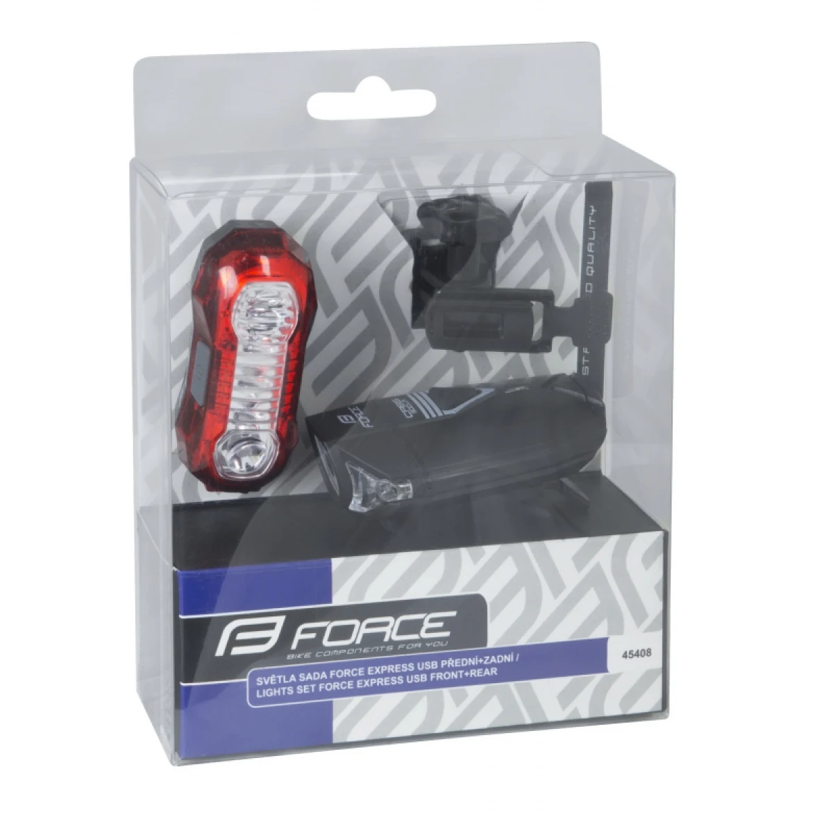 Svetlo na bicykel FORCE EXPRESS USB FRONT REAR · záber 5