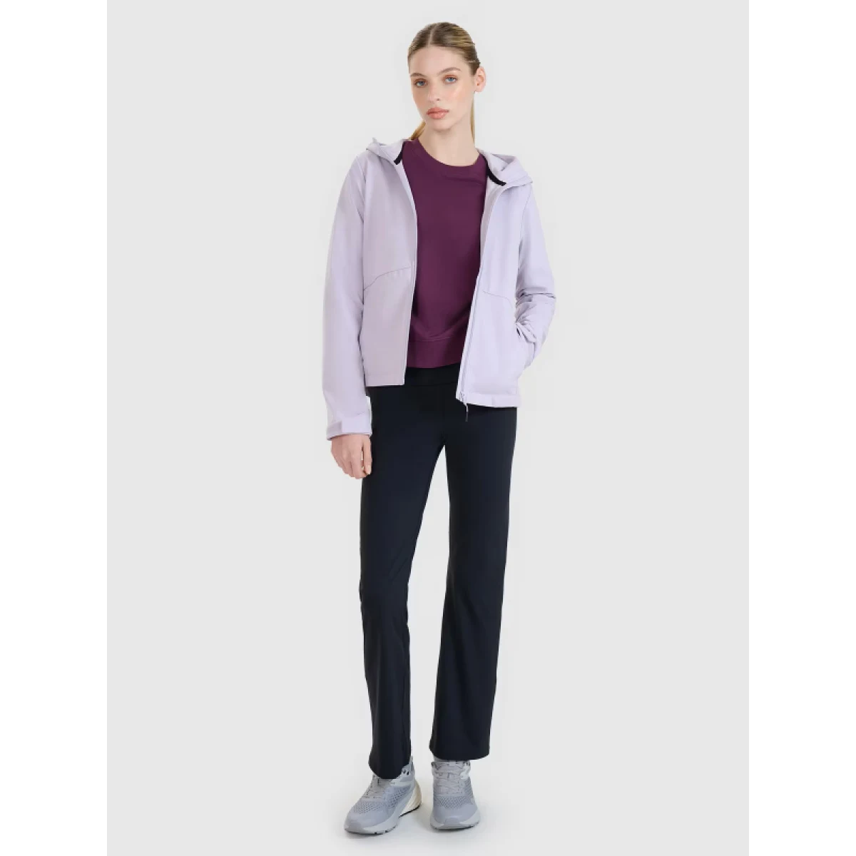 Dámska turistická bunda 4F SOFTSHELL JACKET F320-52S-LIGHT VIOLET · záber 5