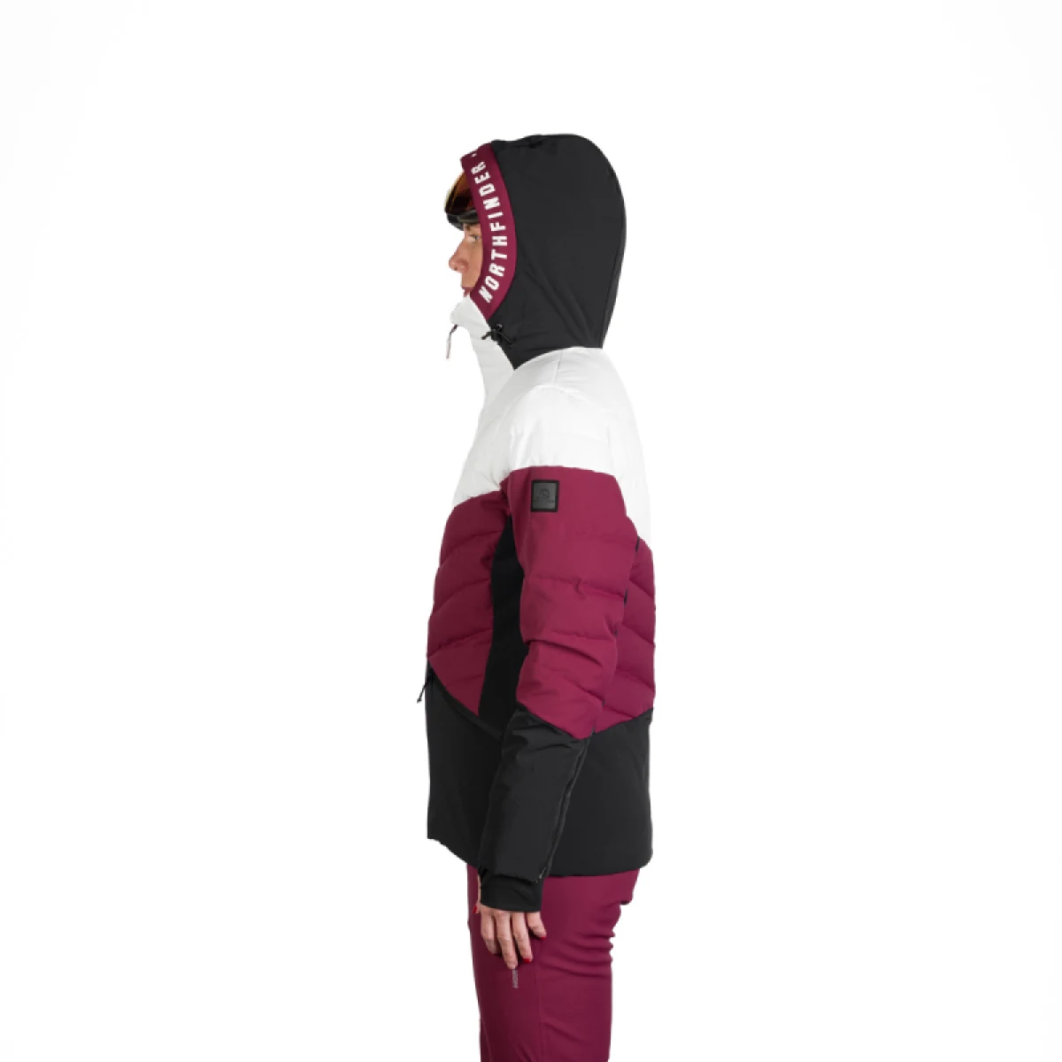 Dámska lyžiarska bunda NORTHFINDER NANETTE-510cherry · záber 4