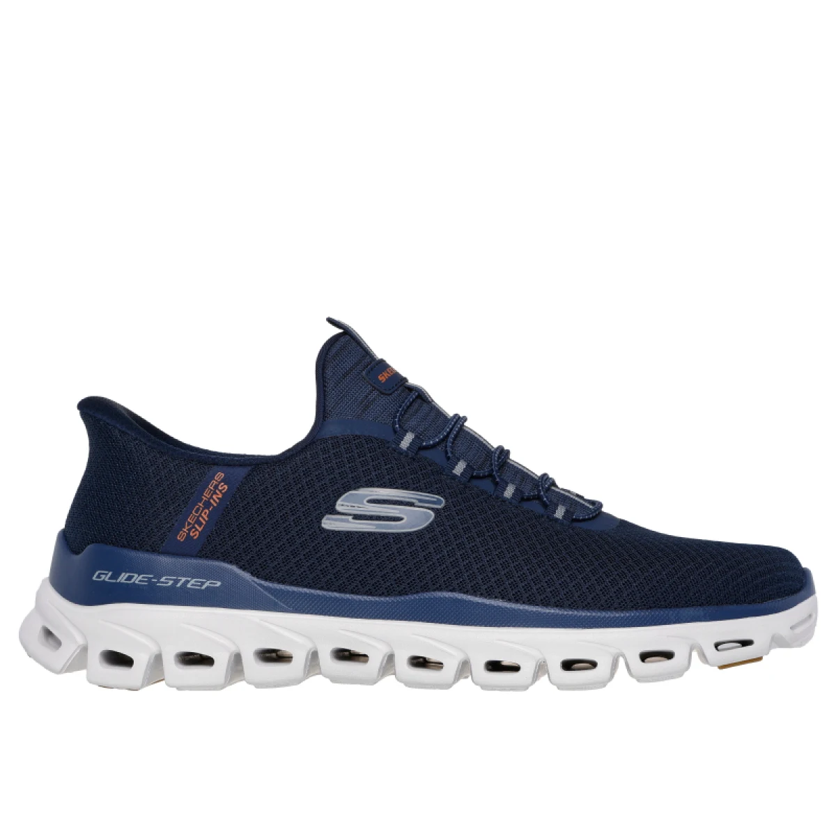 Pánska rekreačná obuv SKECHERS Glide Step Noxus Slip-Ins M navy white · záber 2