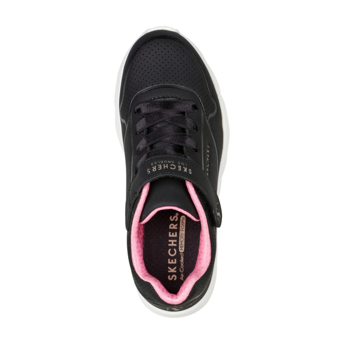 Dievčenská rekreačná obuv SKECHERS Uno Lite K black rose gold · záber 4
