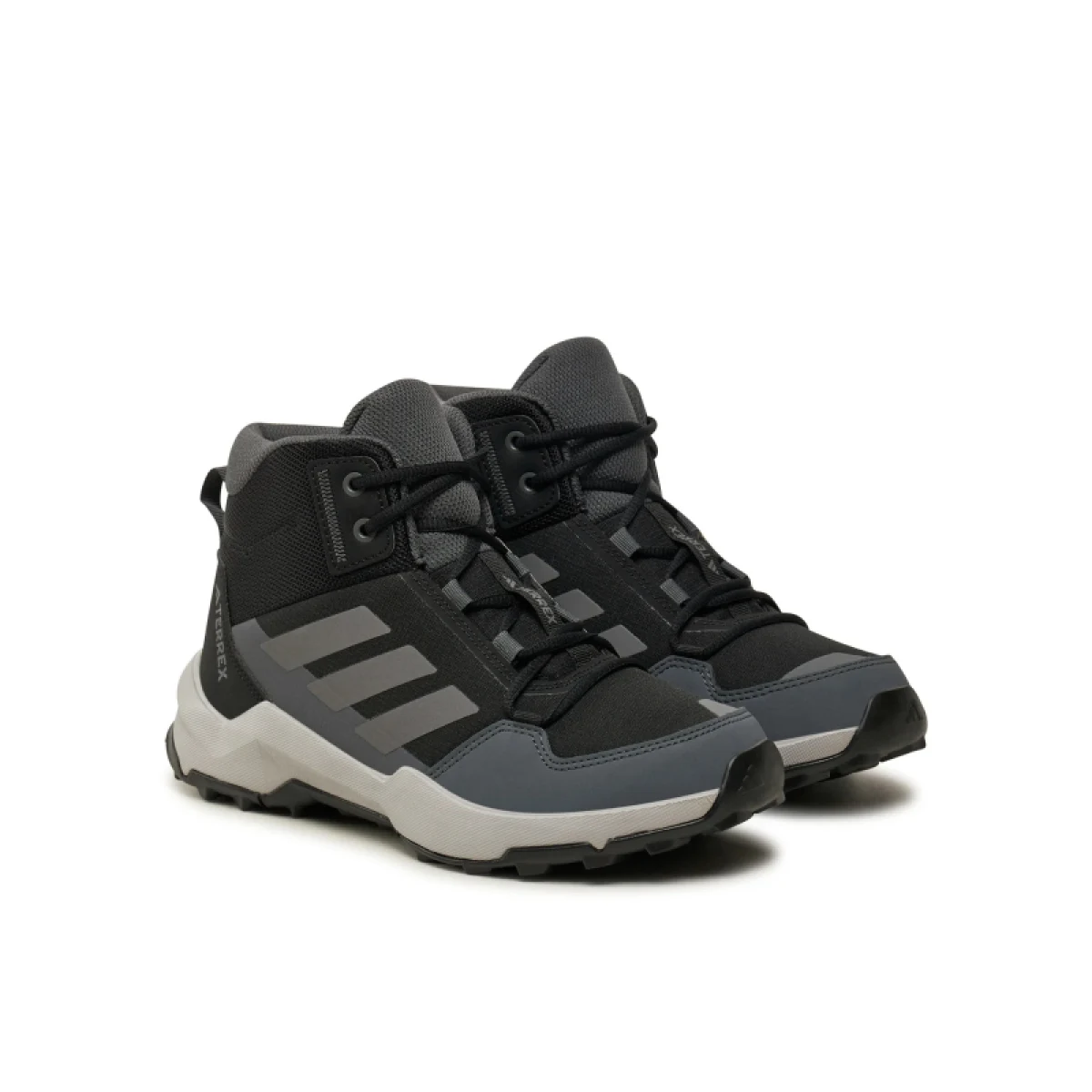 Juniorská členková turistická obuv ADIDAS Terrex AX4R Jr core black grey four grey six · záber 2