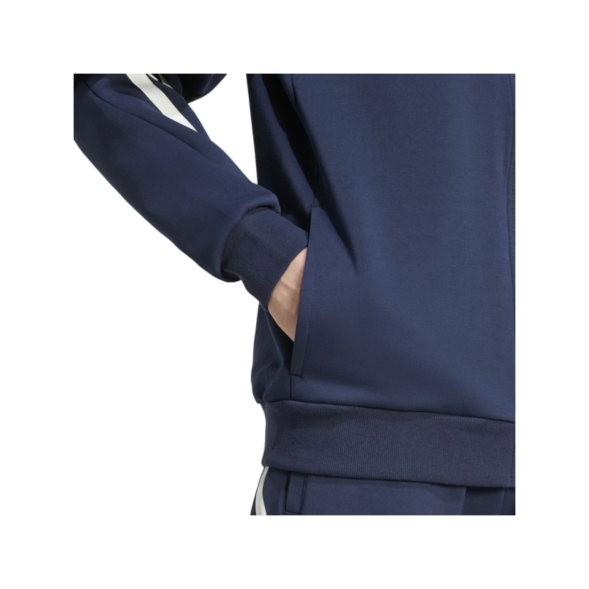 Pánska mikina so zipsom ADIDAS M FI 3S FZ-IW8568-Black · záber 5