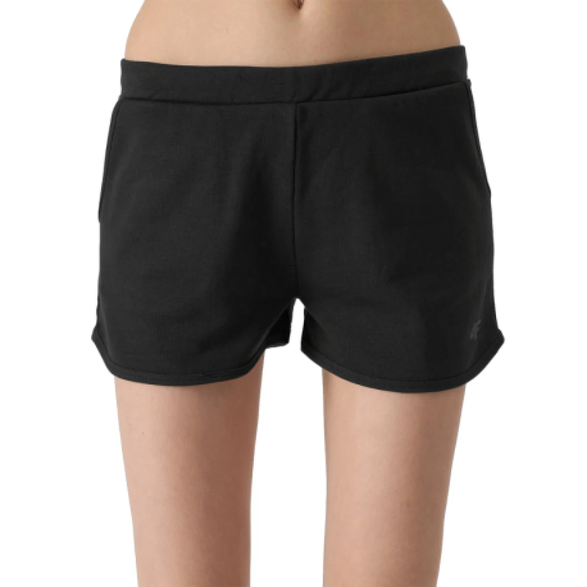 Dievčenské teplákové kraťasy 4F JUNIOR SHORTS CAS-4FJWSS24TSHOF280-20S-DEEP BLACK · záber 1