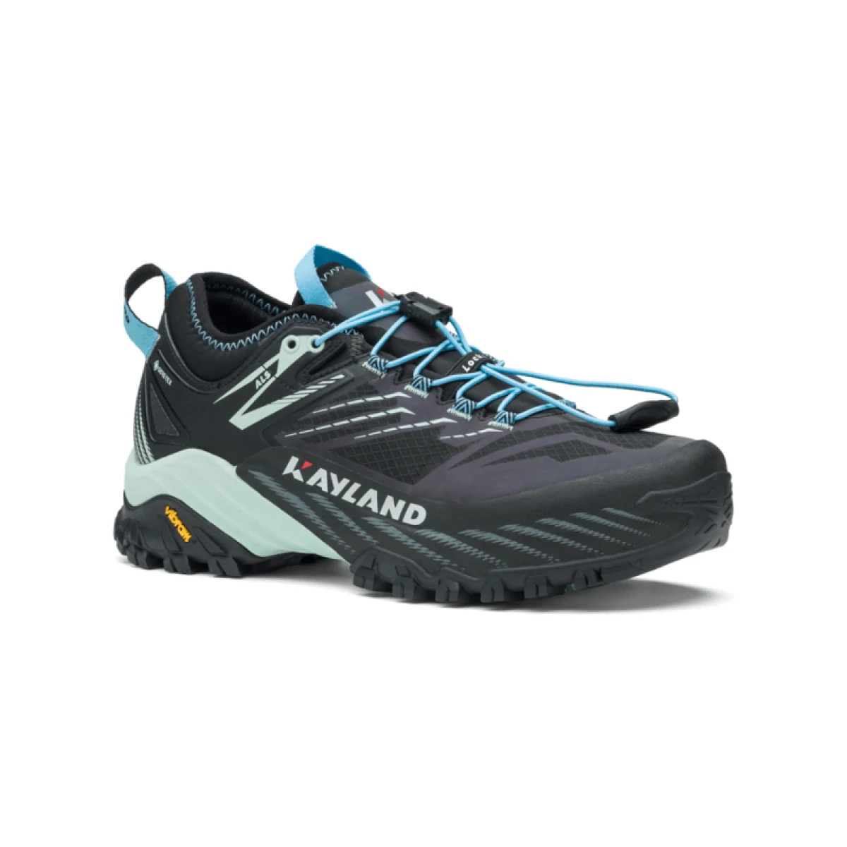 Dámska nízka turistická obuv KAYLAND Duke Ws Gtx, Black Light green · záber 2