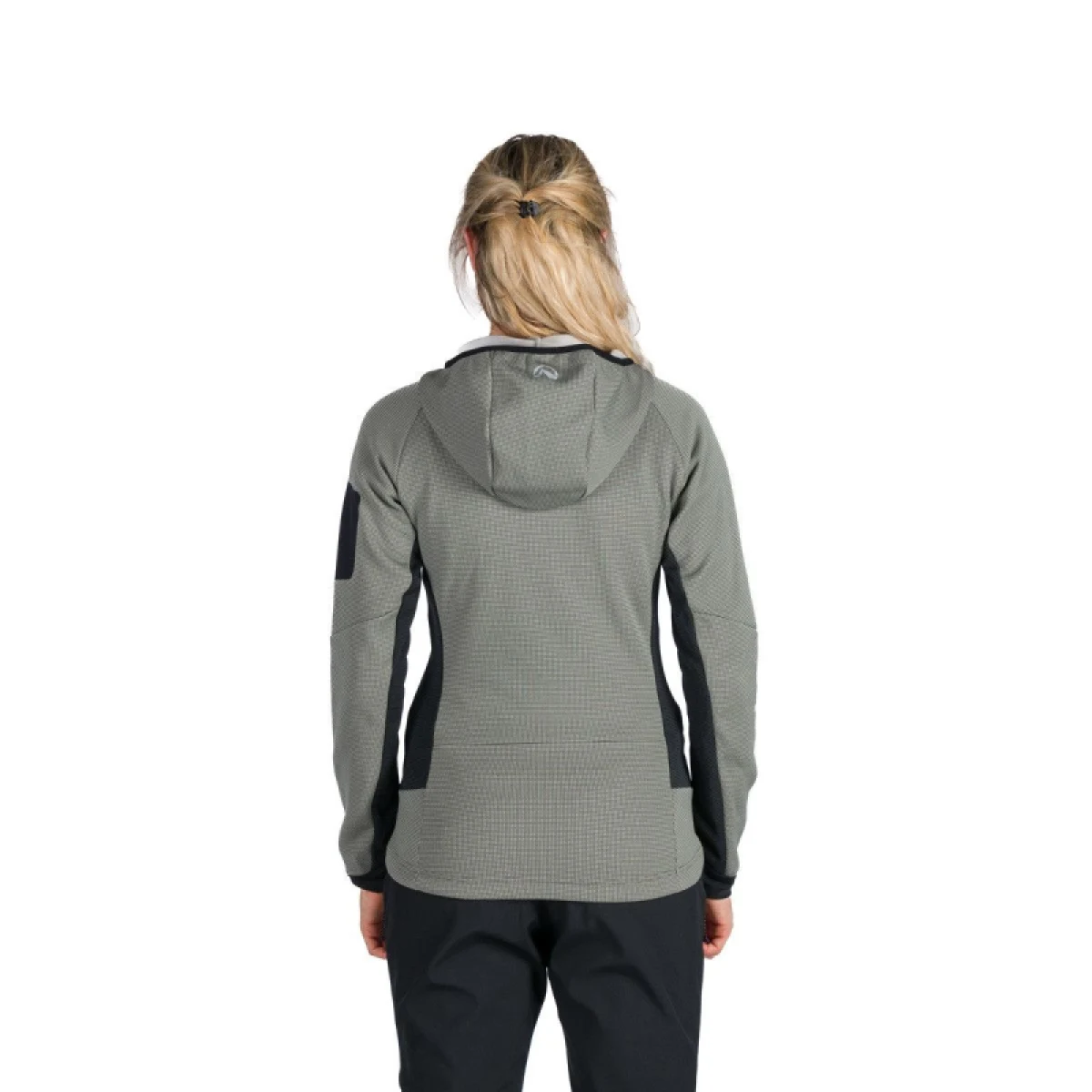 Dámska turistická mikina so zipsom NORTHFINDER MARCELLA-807lightgreenblack · záber 3