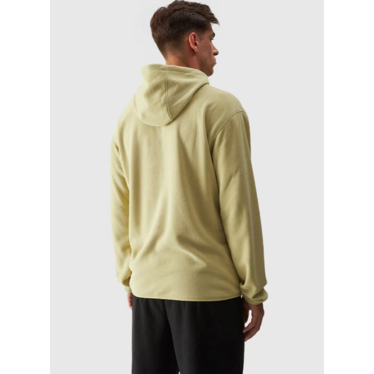 Pánska flisová mikina so zipsom 4F FLEECE-WAW24TFLEM252-44S-OLIVE · záber 5