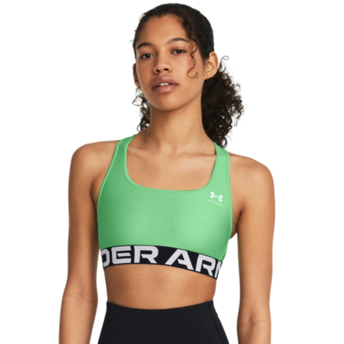 Dámska tréningová športová podprsenka UNDER ARMOUR UA HG Authentics Mid Branded-GRN 350 · záber 1