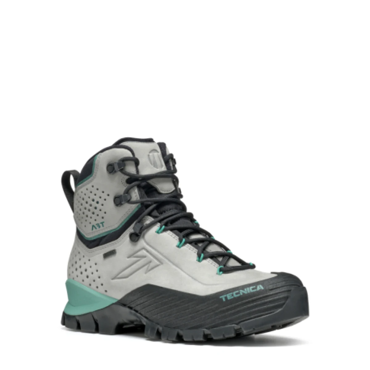 Dámska vysoká turistická celokožená obuv TECNICA Forge 2.0 GTX Ws, soft grey light petrol · záber 1