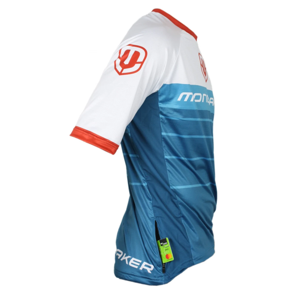 Cyklistický dres s krátkym rukávom MONDRAKER Enduro Trail Jersey short, petrol white red · záber 2