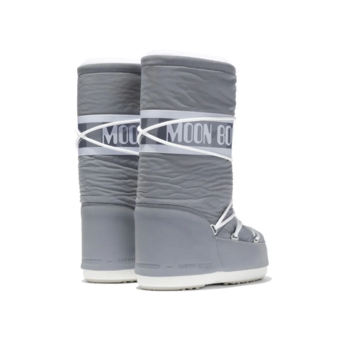 Dievčenské vysoké zimné topánky MOON BOOT ICON REFLEX, 001 silver · záber 4