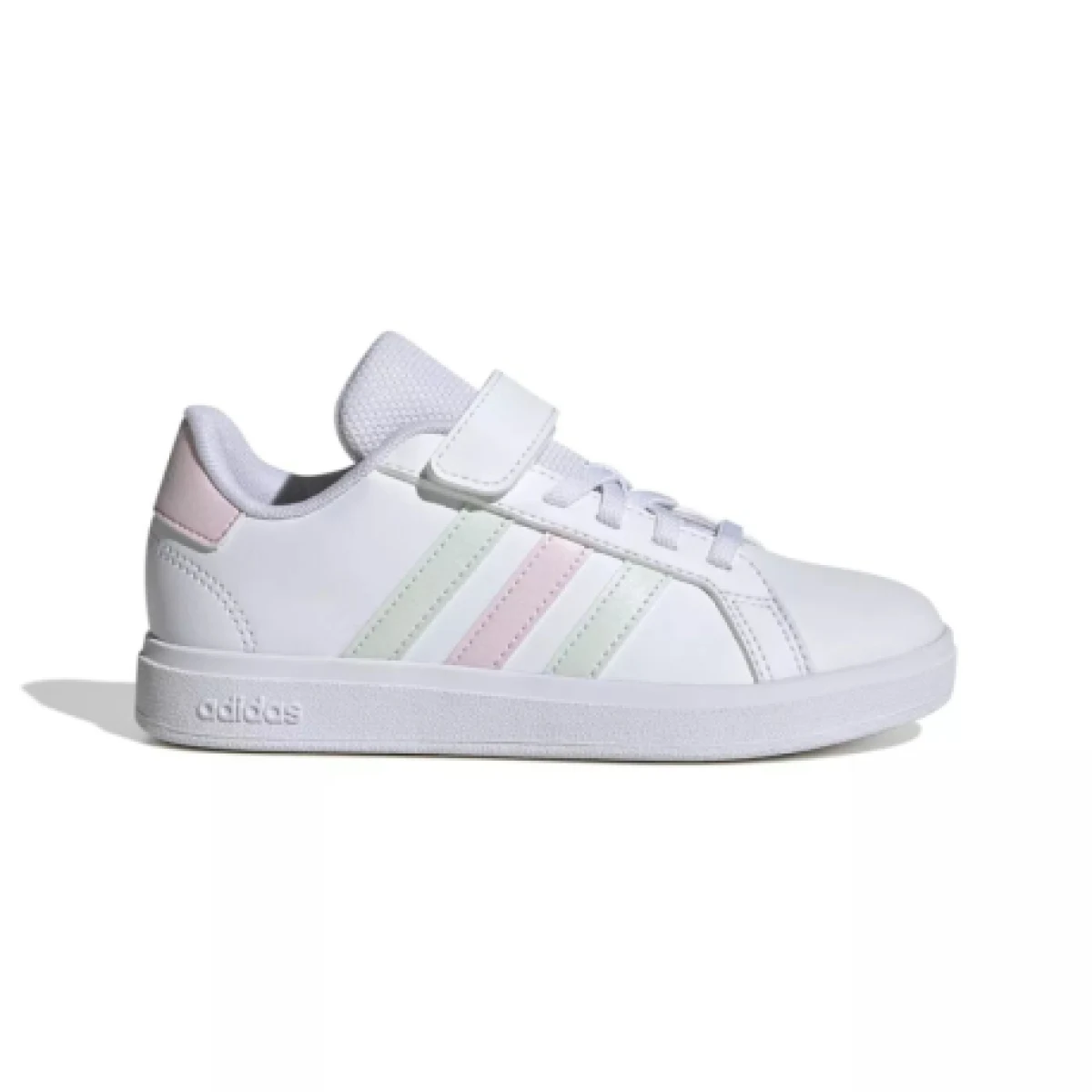 Dievčenská rekreačná obuv ADIDAS Grand Court 2.0 K cloud white clear pink · záber 1