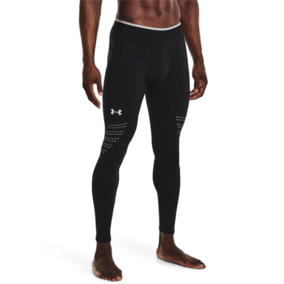 Pánske kompresné legíny UNDER ARMOUR UA ColdGear Armour Novelty Legging-BLK-1373833-001 · záber 1