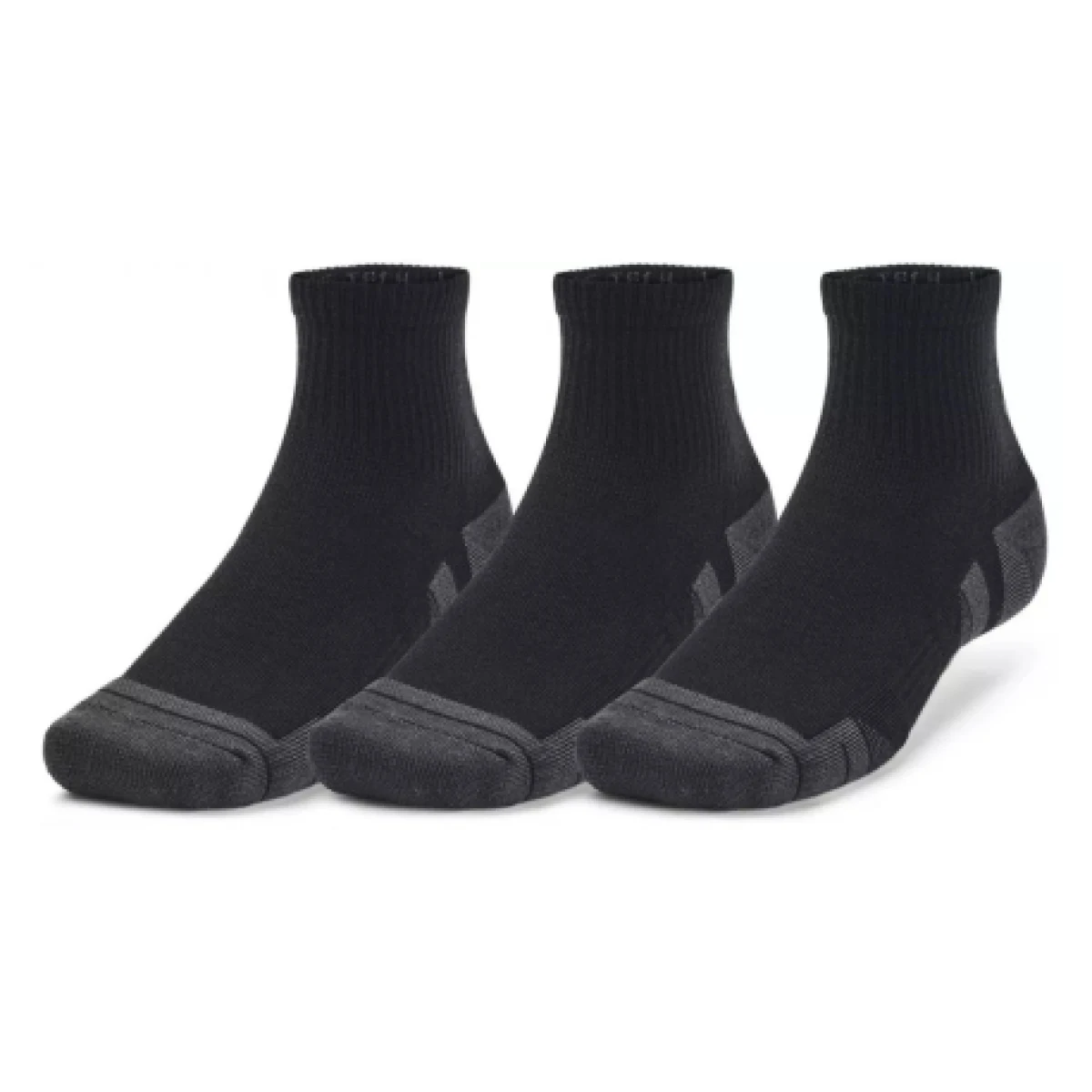 Ponožky UNDER ARMOUR 3 PACK-UA Performance Tech Qtr-BLK · záber 1