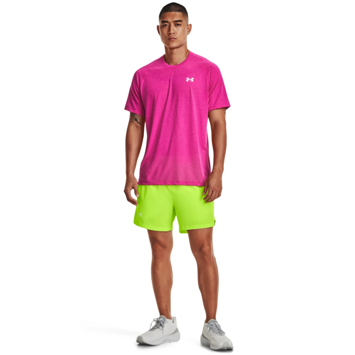 Pánske bežecké kraťasy UNDER ARMOUR UA LAUNCH 5 inch SHORT-GRN · záber 3